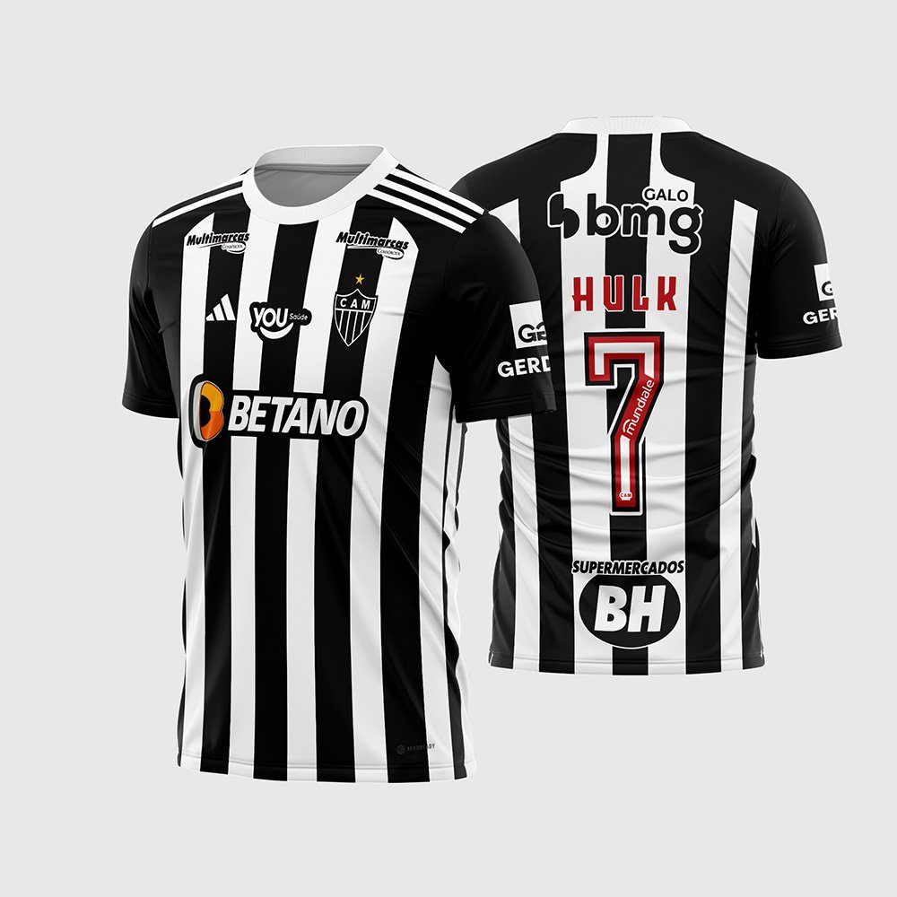 Arte Vetor Camisa Atlético Mineiro Titular 2024