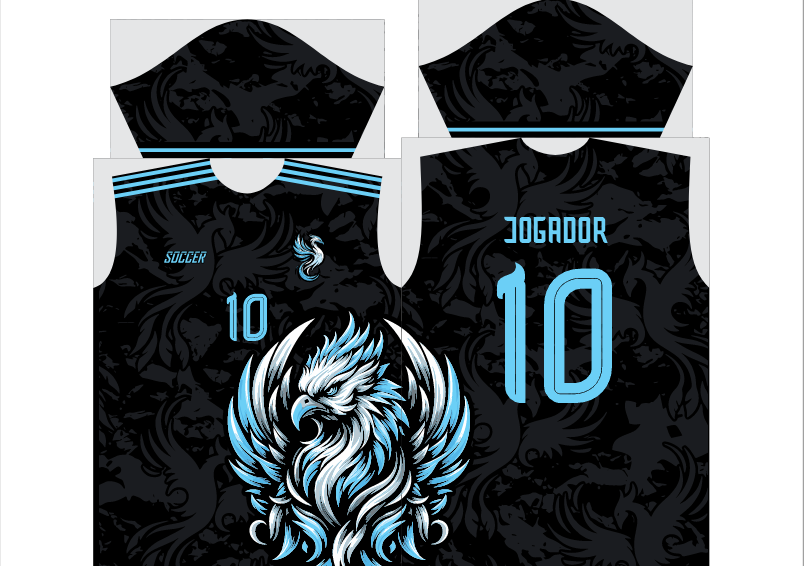 Arte Vetor Camisa de Interclasse Fênix Azul 2026 — imagem 2