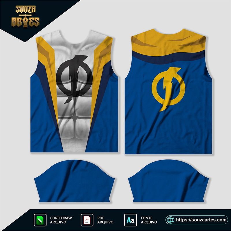 Arte Vetor Estampa Camisa Super Choque em formatos Corel Draw X7 e PDF
