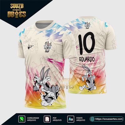 Arte Camisa Interclasse Coelho Pernalonga 2026 - Looney Tunes