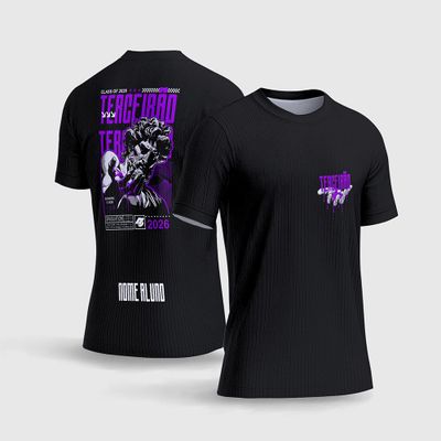 Arte Vetor Camisa Terceirão Estátua Líquido Púrpura