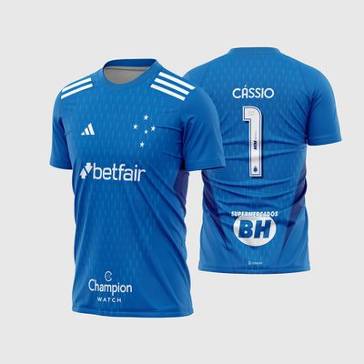 Arte Vetor Estampa Camisa Cruzeiro Goleiro I 2023 2024
