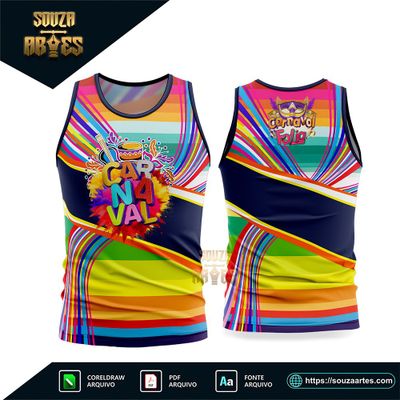 Arte Vetor Camisa Abadá Bloco Carnaval 2026 - Modelo 06