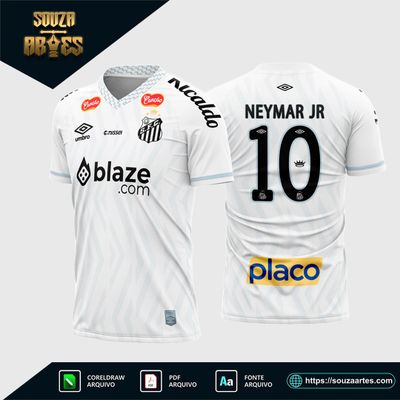 Arte Vetor Camisa Santos Titular 2025 - 2026