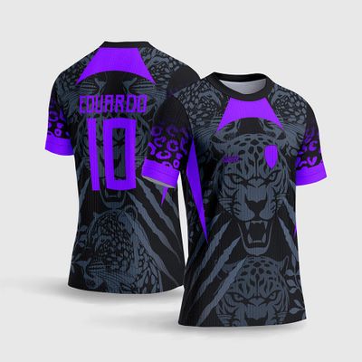 Arte Vetor Camisa InterClasse Onça Roxa 2026
