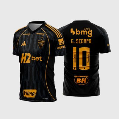 Arte Vetor Camisa Atlético Mineiro Terceira 2025 2026