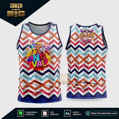 Arte Vetor Camisa Abadá Bloco Carnaval 2026 - Modelo 17