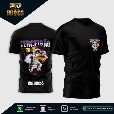 Arte Vetor Camisa Terceirão Astronauta 2025 v2