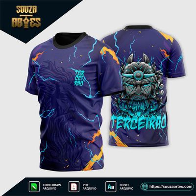 Arte Vetor Camisa Terceirão Zeus Raios  2024 - 2025