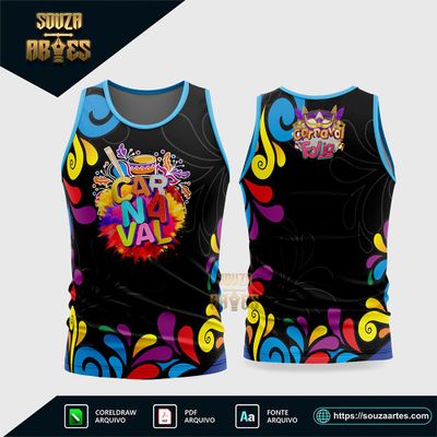 Arte Vetor Camisa Abadá Bloco Carnaval 2026 - Modelo 14
