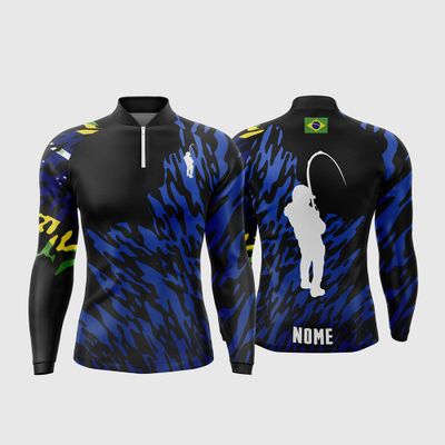 Arte Estampa Camisa De Pesca Esportiva Modelo 9