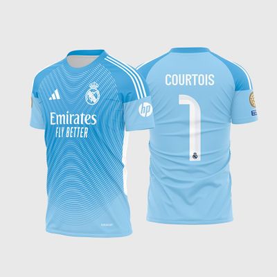 Arte Vetor Camisa Real Madrid Goleiro 2025 - 2026