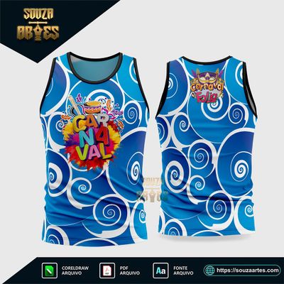 Arte Vetor Camisa Abadá Bloco Carnaval 2026 - Modelo 46