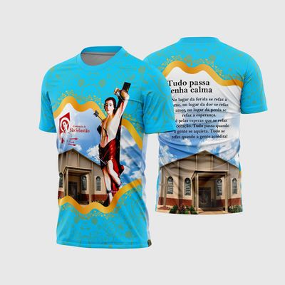 Arte Vetor Camisa Religião São Sebastião