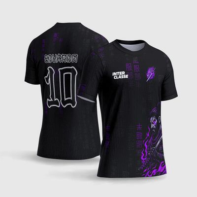 Arte Vetor Camisa Interclasse Samurai Oriental