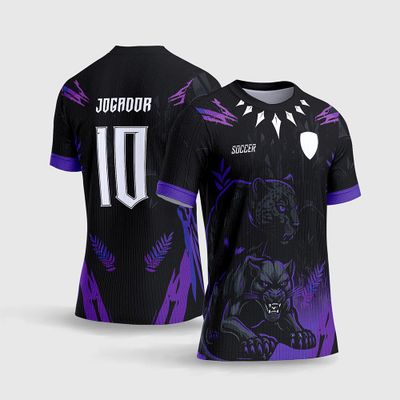 Arte Vetor Camisa de Interclasse Pantera Negra Roxa 2026