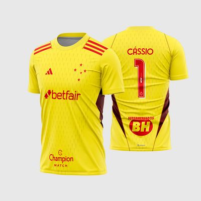 Arte Vetor Estampa Camisa Cruzeiro Goleiro II 2023 2024