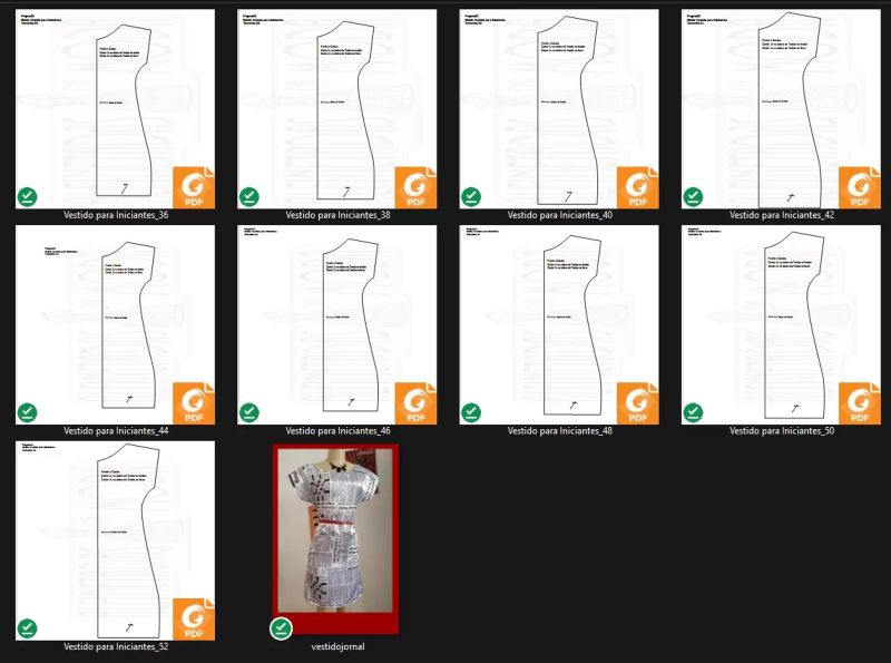 Molde de Costura Camiseta - 105 - Vestido para Iniciantes