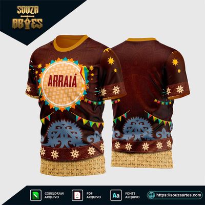 Estampa Camisa Festa Junina - São João 2025 - Arraiá 2025