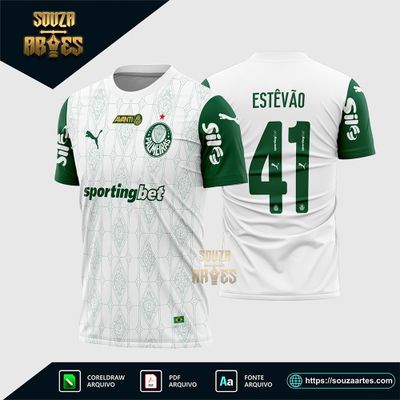 Arte Vetor Camisa Palmeiras Reserva 2025 - 2026