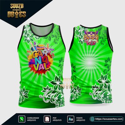 Arte Vetor Camisa Abadá Bloco Carnaval 2026 - Modelo 36