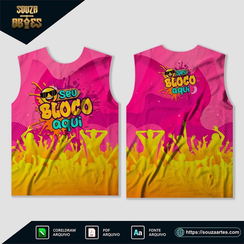 Camisa Abadá Bloco Carnaval 2025 - Modelo 05