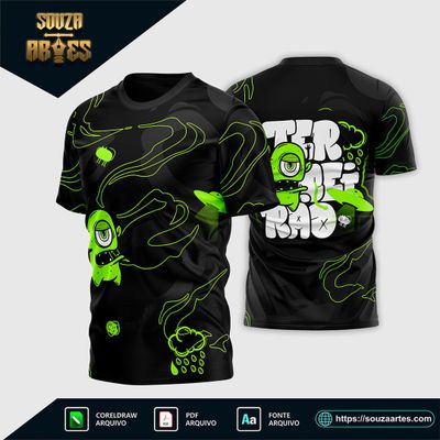 Arte Vetor Camisa Terceirão Alien Verde  2024 - 2025