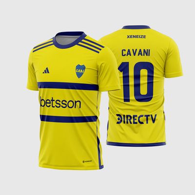 Arte Vetor Camisa Boca Juniors Reserva 2023-24