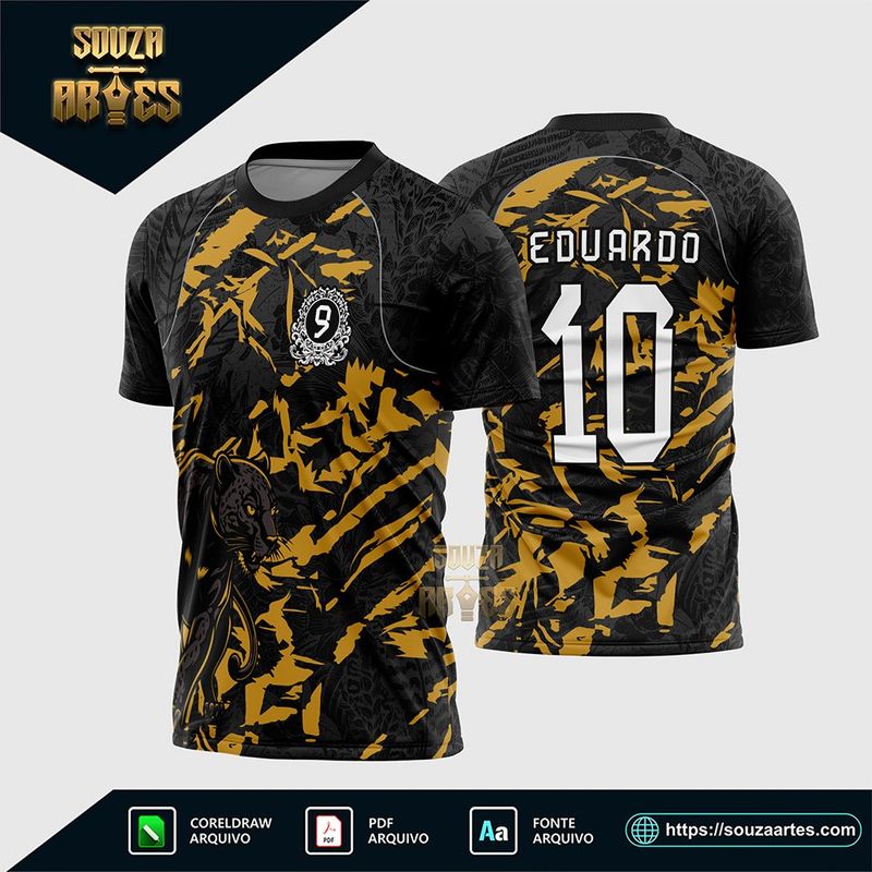 Camisa InterClasse Pantera Nono Ano Modelo Dourado
