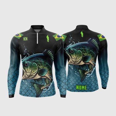 Arte Estampa Camisa De Pesca Esportiva Modelo 7