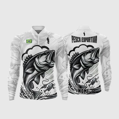 Arte Estampa Camisa De Pesca Esportiva Modelo 28