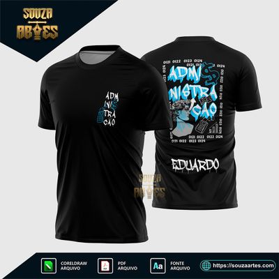 Arte Vetor Camisa Formandos Administração