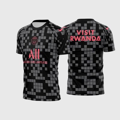 Arte Vetor Camisa PSG Pré Jogo UCL 2021 - 2022