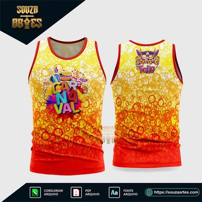 Arte Vetor Camisa Abadá Bloco Carnaval 2026 - Modelo 12