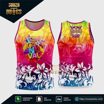 Arte Vetor Camisa Abadá Bloco Carnaval 2026 - Modelo 11