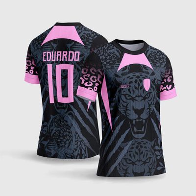 Arte Vetor Camisa InterClasse Onça Rosa 2026