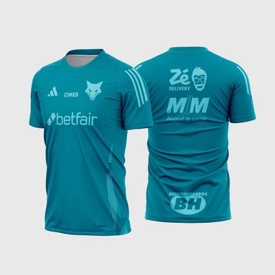 Arte Camisa do Cruzeiro Treino 2025 - 2026 - Arte Vetor Modelo 02