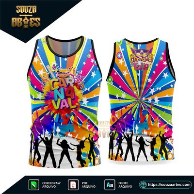 Arte Vetor Camisa Abadá Bloco Carnaval 2026 - Modelo 03
