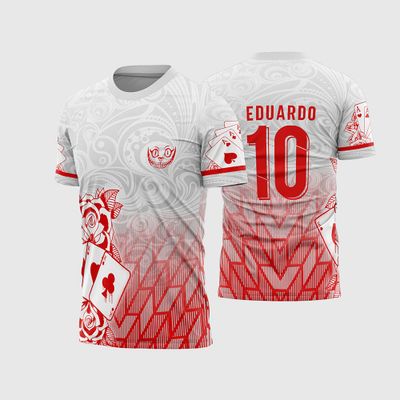 Arte Vetor Camisa InterClasse Carta Naipe 2026 Branca Modelo 02