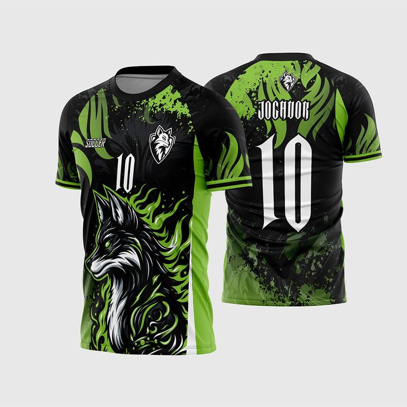 Camisa Interclasse Raposa Negra com Verde