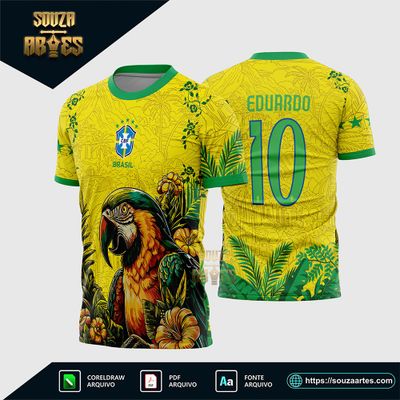 Arte Vetor Camisa Interclasse Arara Brasil