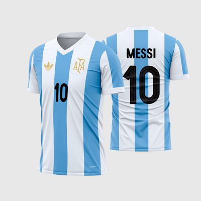 Arte Vetor Camisa Argentina Especial 50 Anos