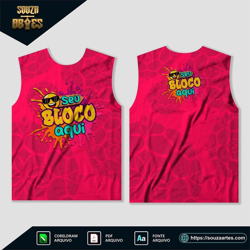 Camisa Abadá Bloco Carnaval 2025 - Modelo 04