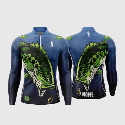 Arte Estampa Camisa De Pesca Esportiva Modelo 15