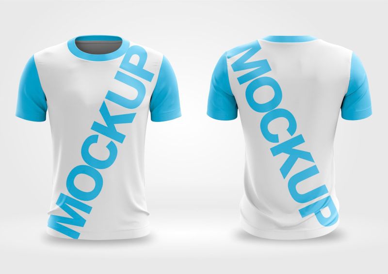 Mockup Camisa Masculina Gola Redonda Editável no Corel Draw x7