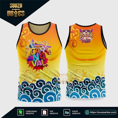 Arte Vetor Camisa Abadá Bloco Carnaval 2026 - Modelo 09