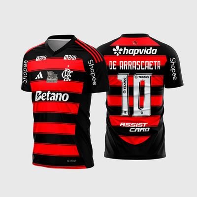 Arte Camisa Flamengo Titular 2025 2026 Modelo Atualizado