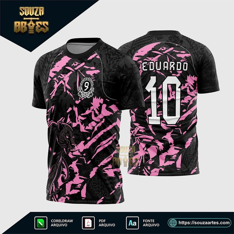 Camisa InterClasse Pantera Nono Ano Modelo Rosa