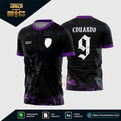 Arte Vertor Camisa Interclasse Pantera Negra