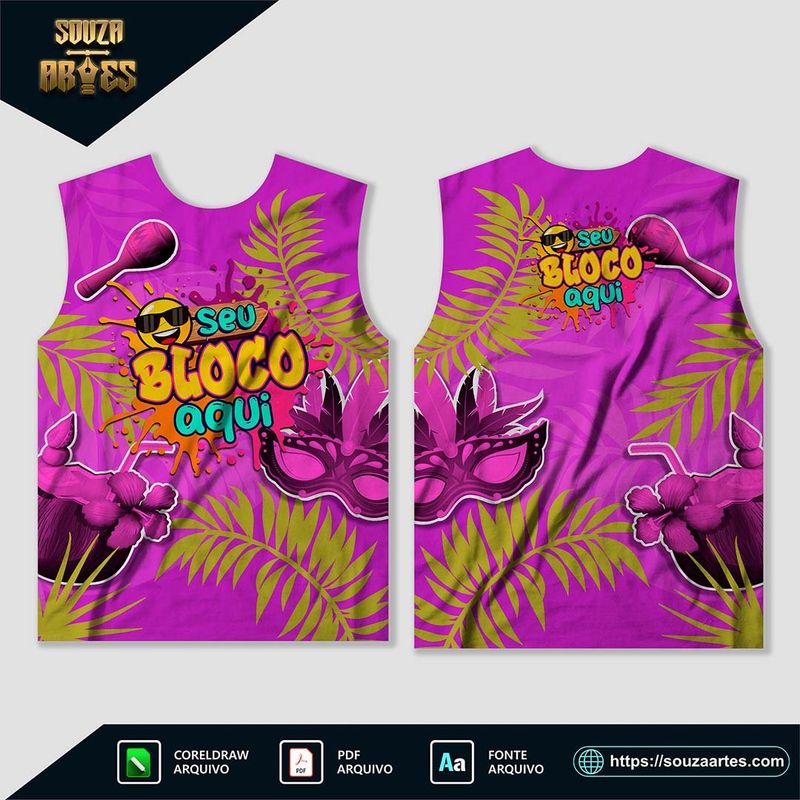 Camisa Abadá Bloco Carnaval 2025 - Modelo 02